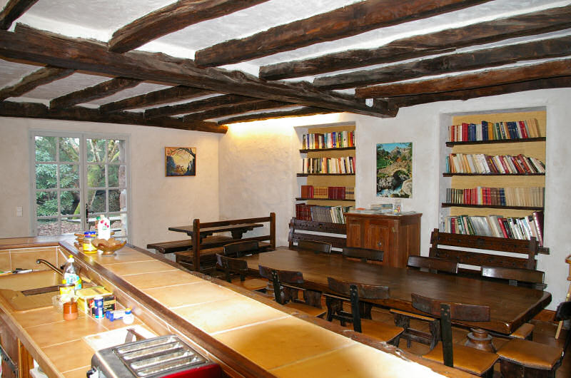 dining room and aquarium